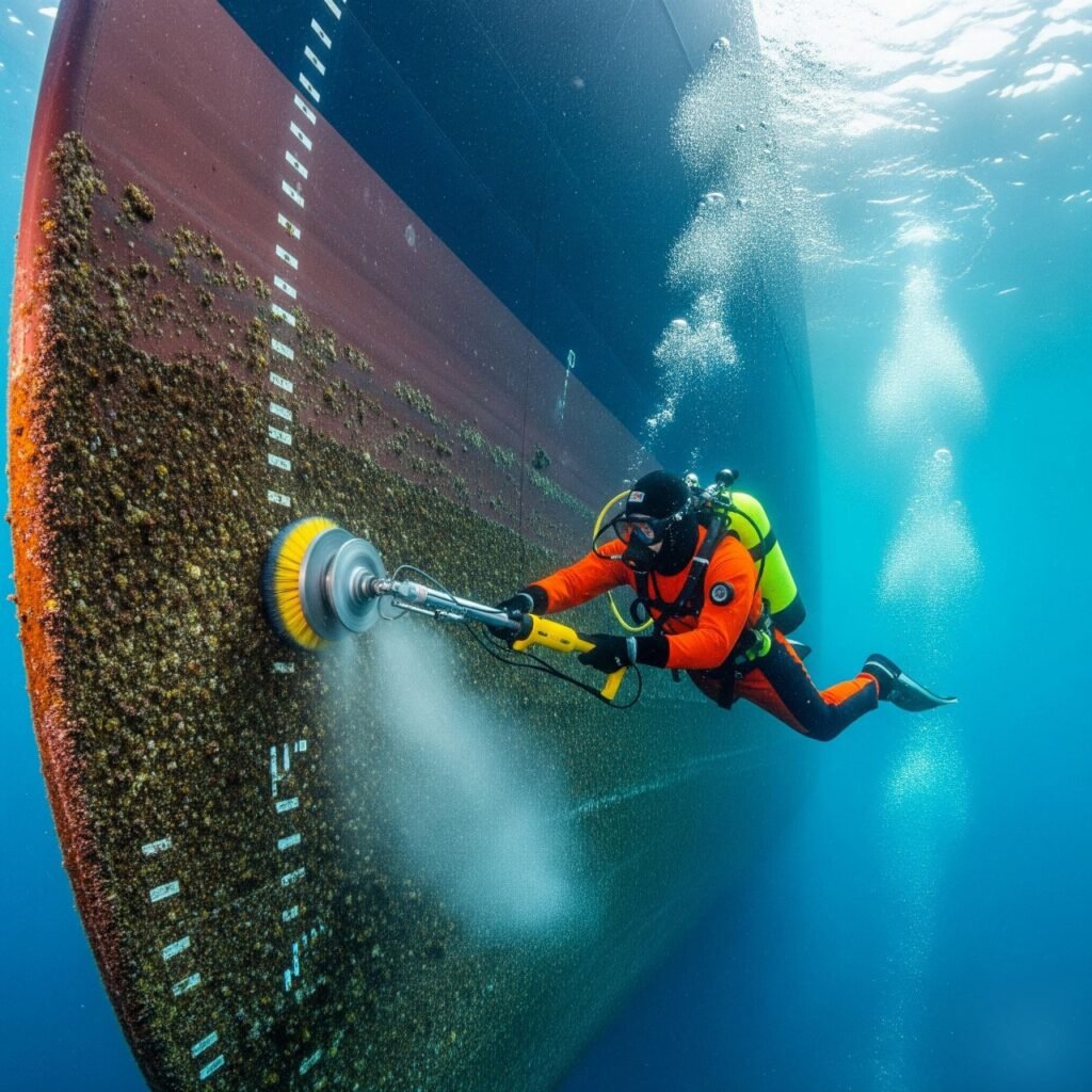 Underwater Hull Cleaning in Angola