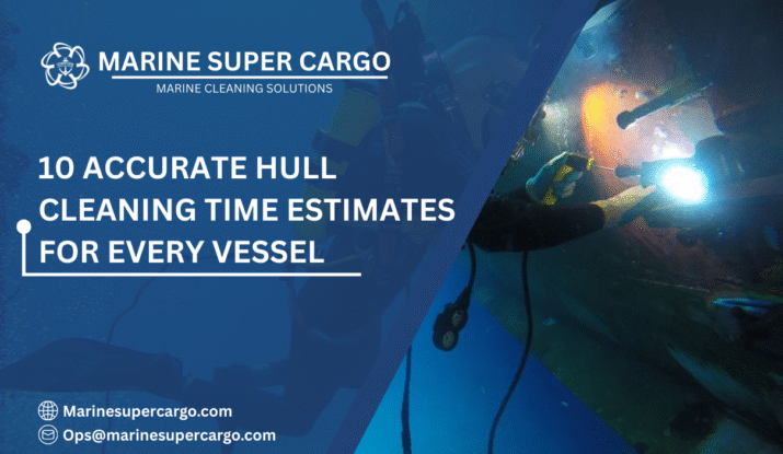 Hull cleaning time estimates vessels