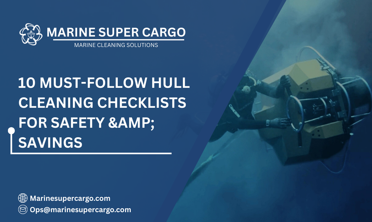 Hull cleaning safety checklist