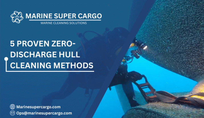 Zero-discharge hull cleaning method