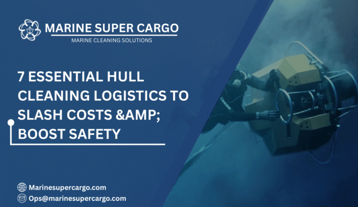 Hull cleaning logistics for ships