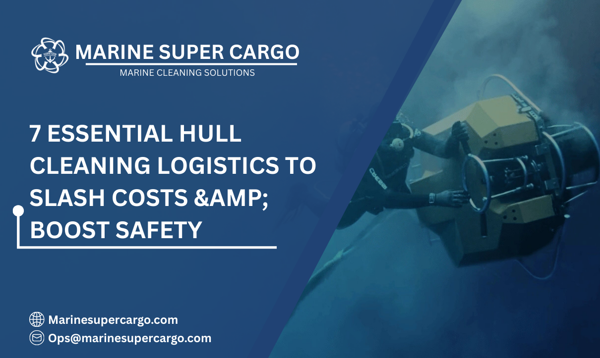 Hull cleaning logistics for ships