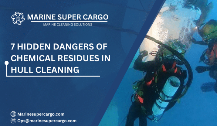 Chemical residues from hull cleaning