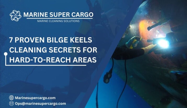 Bilge keel cleaning underwater ship