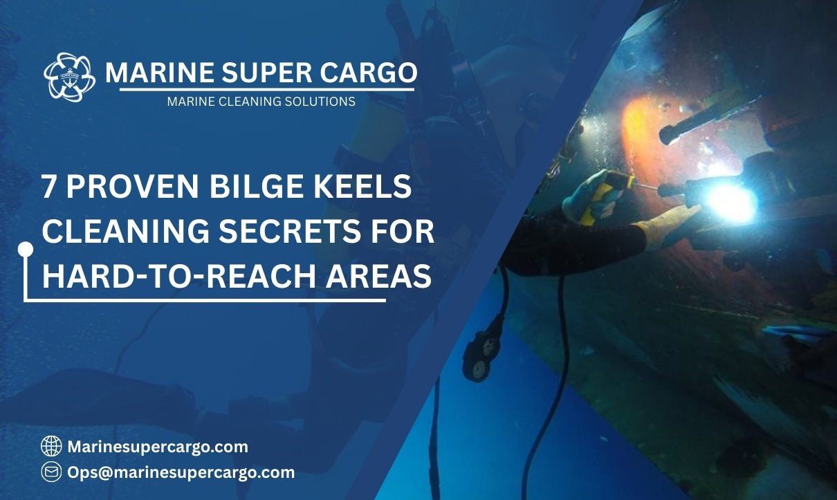 Bilge keel cleaning underwater ship