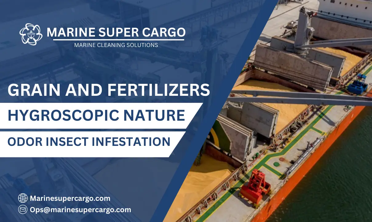 Grain and fertilizers hygroscopic nature odor insect infestation