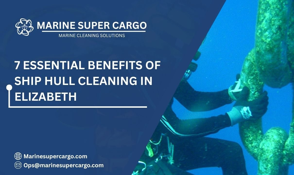 Ship hull cleaning in Elizabeth port