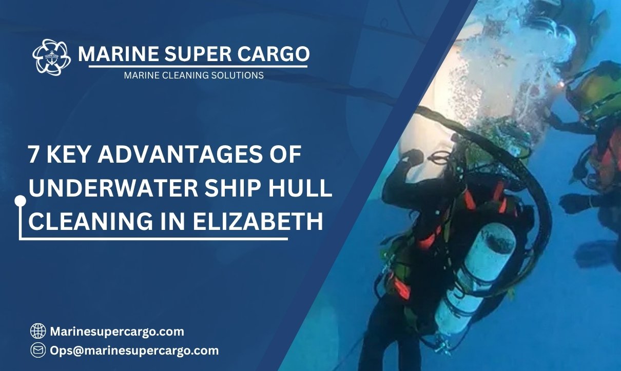 Underwater ship hull cleaning in Elizabeth