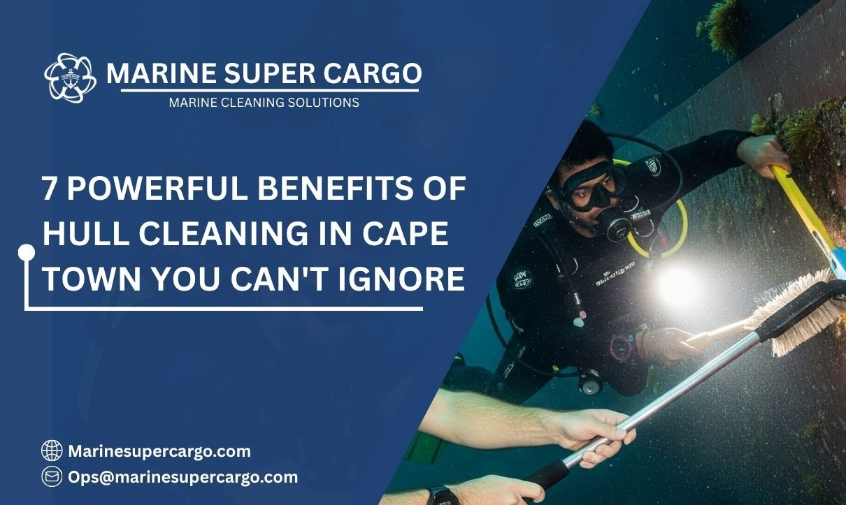 Underwater hull cleaning in Cape Town port