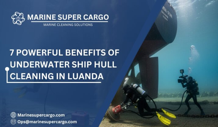 Underwater ship hull cleaning services in Luanda