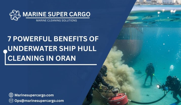 Underwater ship hull cleaning in Oran