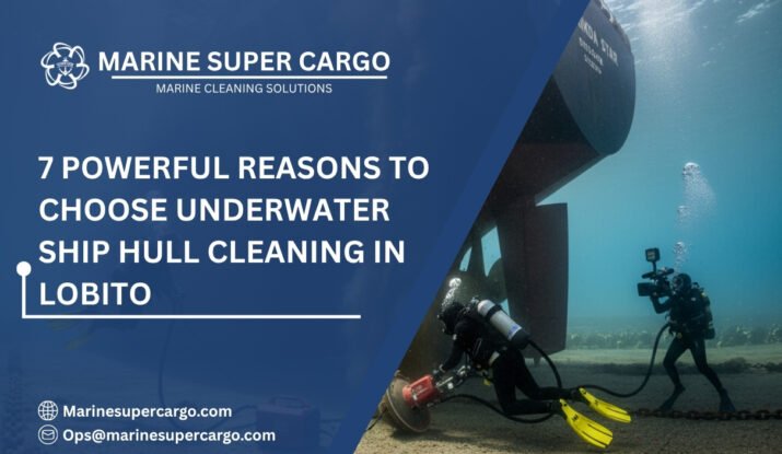 Underwater ship hull cleaning services in Lobito