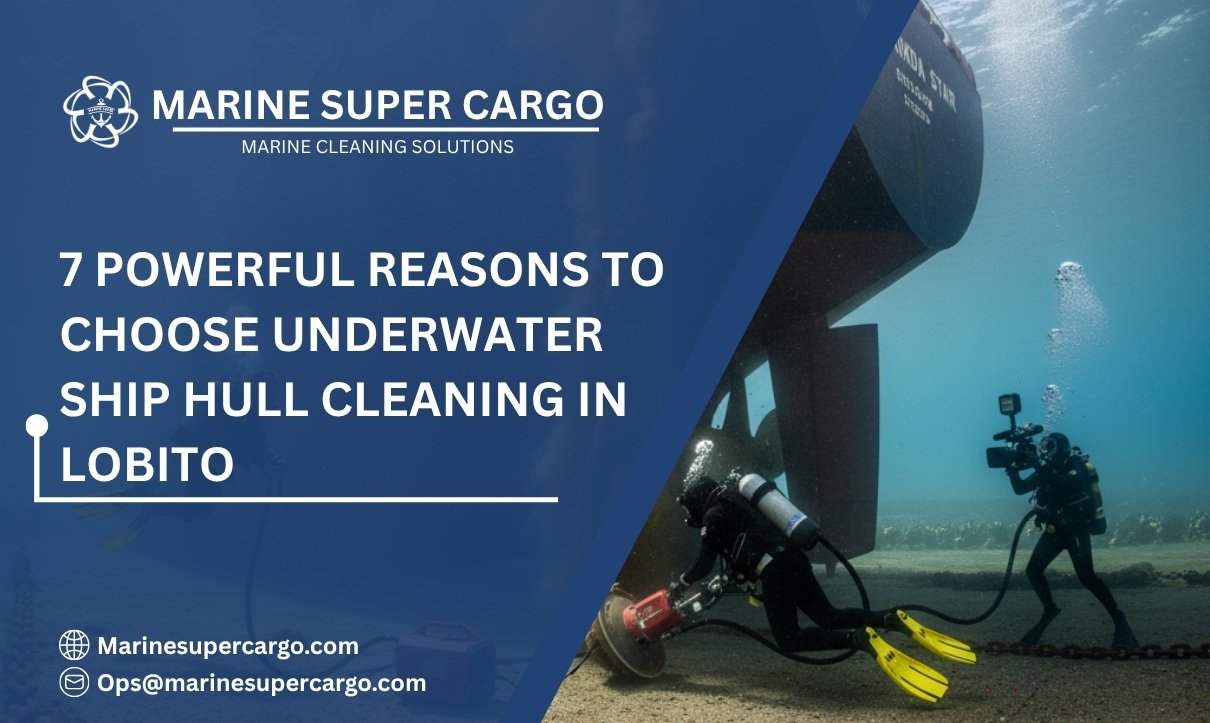 Underwater ship hull cleaning services in Lobito