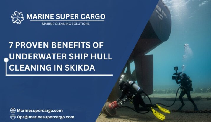 Underwater ship hull cleaning in Skikda