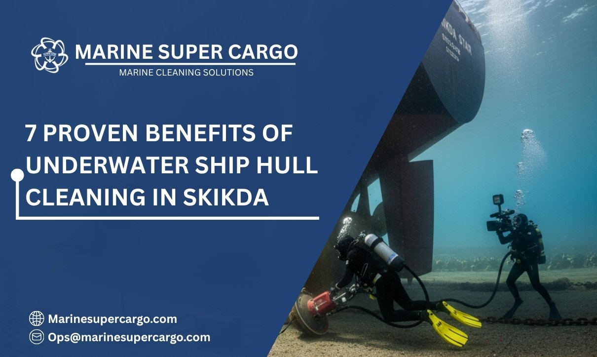 Underwater ship hull cleaning in Skikda