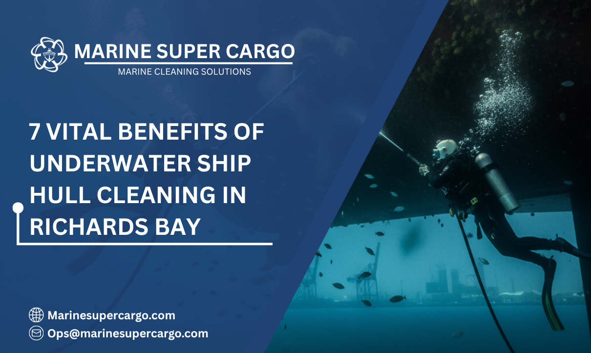 Underwater ship hull cleaning services in Richards Bay