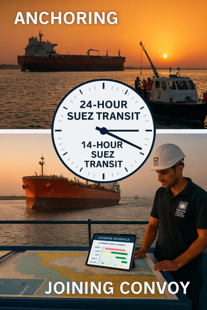 Suez Transit Tank Scheduling