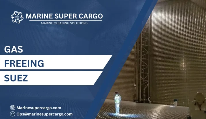 Gas freeing Suez