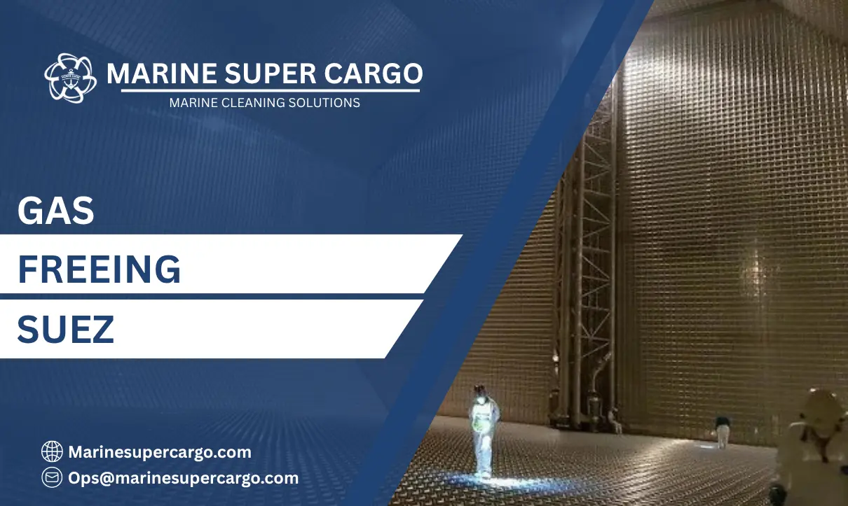 Gas freeing Suez