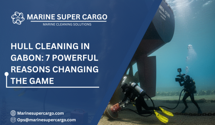 divers performing professional hull cleaning in Gabon