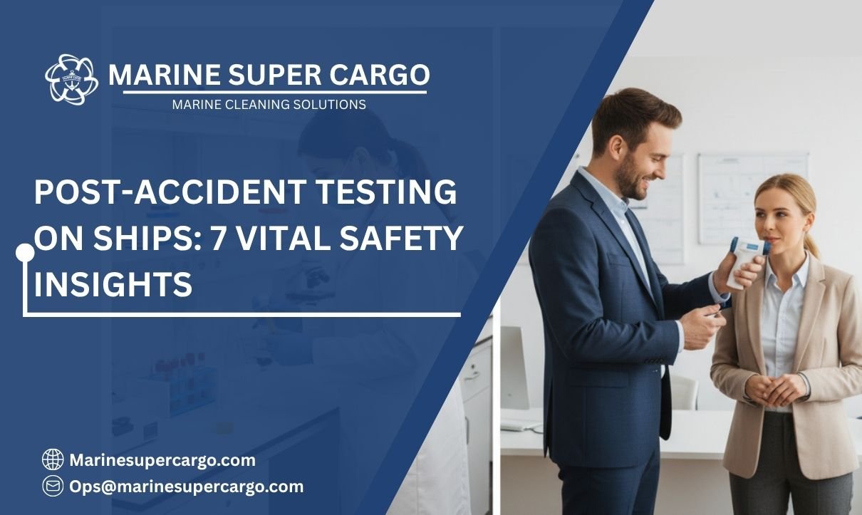 Post-accident testing on ships