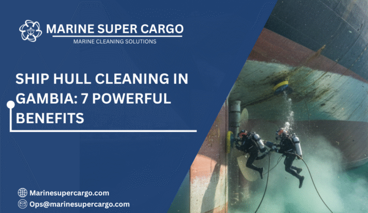 divers performing ship hull cleaning in Gambia