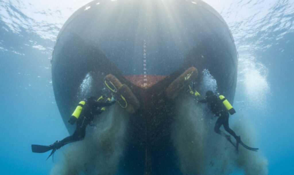 Hull cleaning in Libreville helps ship owners reduce fuel use