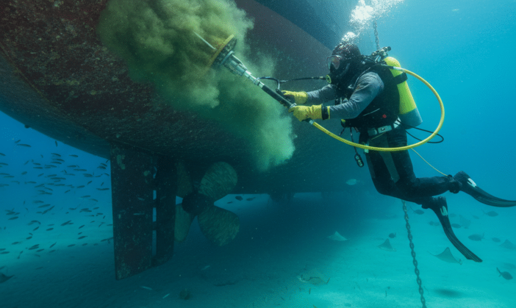 Hull cleaning in Ghana save fuel, prevent fouling