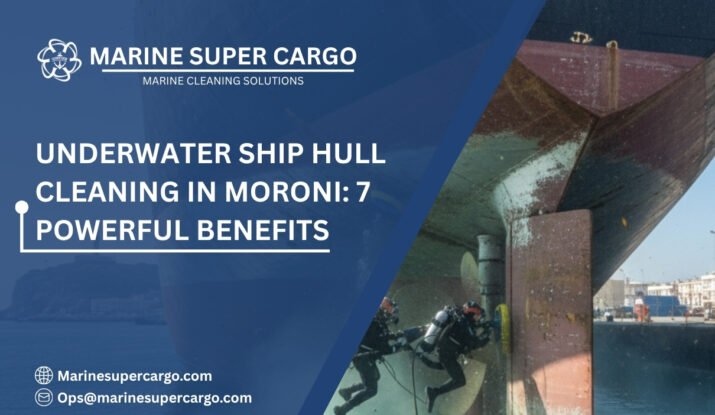 underwater ship hull cleaning in Moroni port