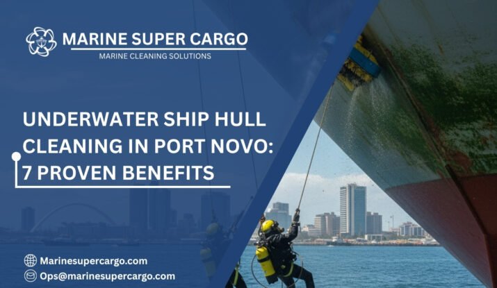 Underwater ship hull cleaning in Port Novo