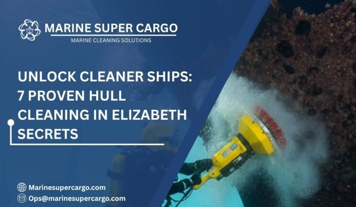 Underwater hull cleaning in Elizabeth port