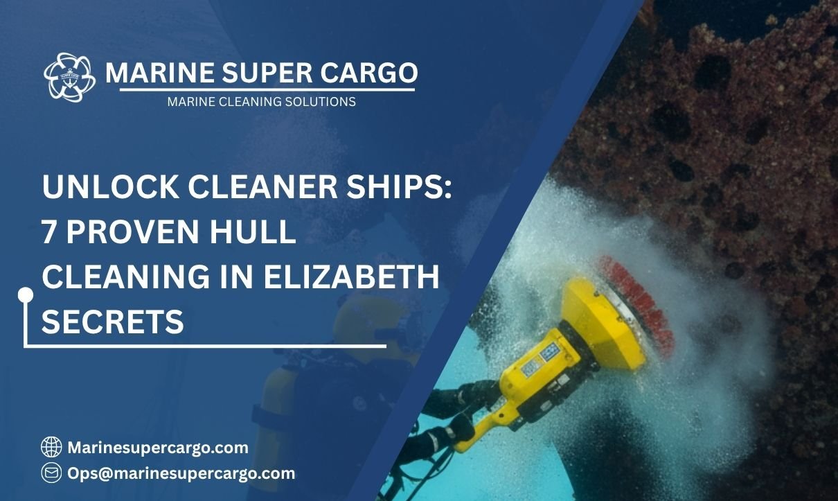 Underwater hull cleaning in Elizabeth port
