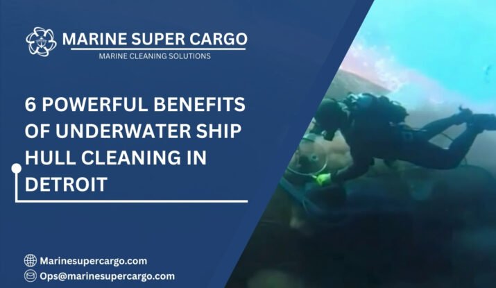 Underwater ship hull cleaning in Detroit