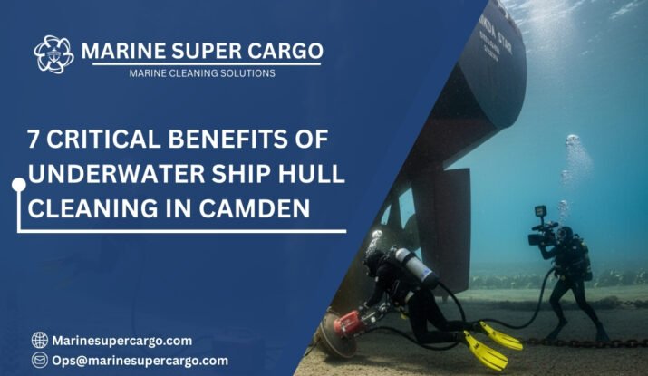 Underwater ship hull cleaning in Camden