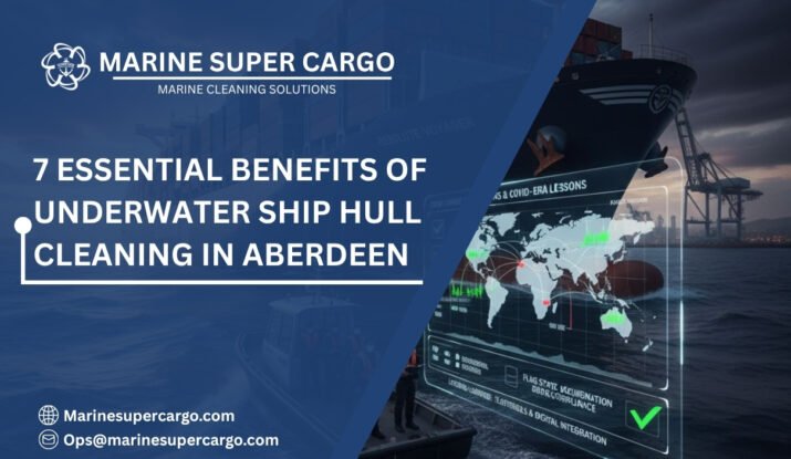 Underwater ship hull cleaning in Aberdeen