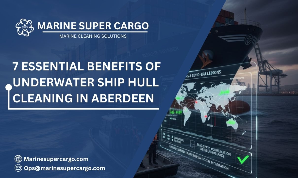 Underwater ship hull cleaning in Aberdeen