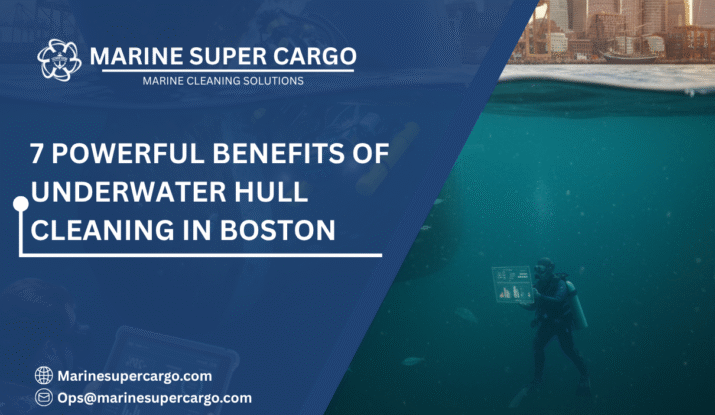 Underwater hull cleaning in Boston