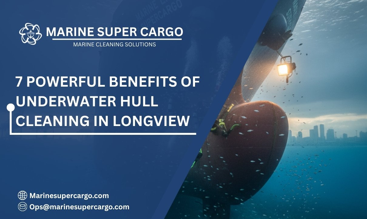 Underwater hull cleaning in Longview