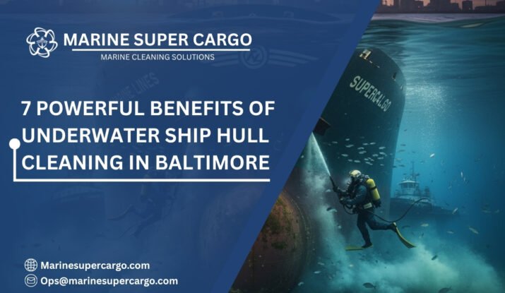 Underwater ship hull cleaning in Baltimore