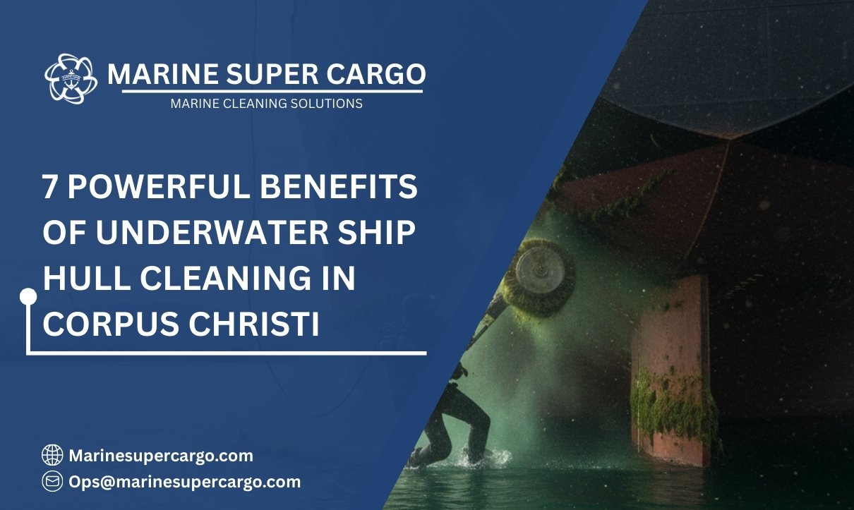 Underwater ship hull cleaning in Corpus Christi