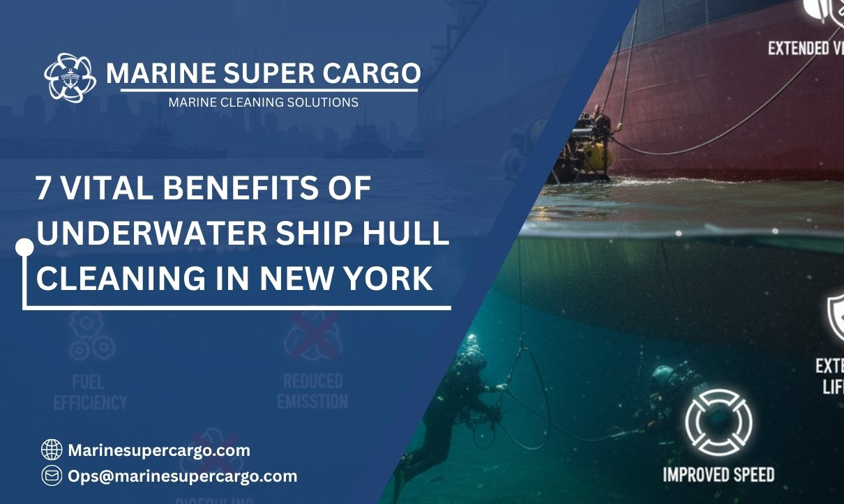 Underwater ship hull cleaning in New York