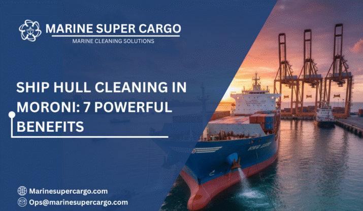 Professional ship hull cleaning in Moroni port