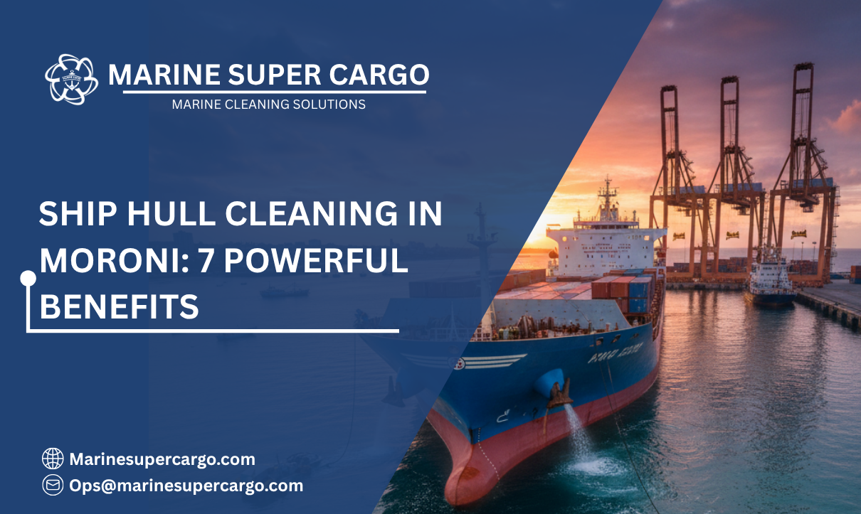 Professional ship hull cleaning in Moroni port