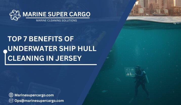 Underwater ship hull cleaning in Jersey