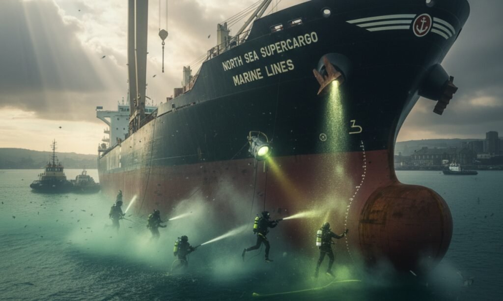 Efficient underwater hull cleaning in Dammam