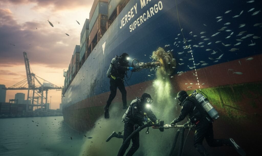 Underwater Ship Hull Cleaning in Detroit