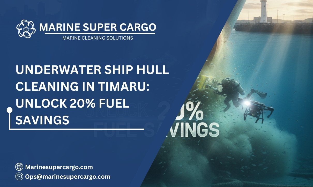 Underwater ship hull cleaning in Timaru