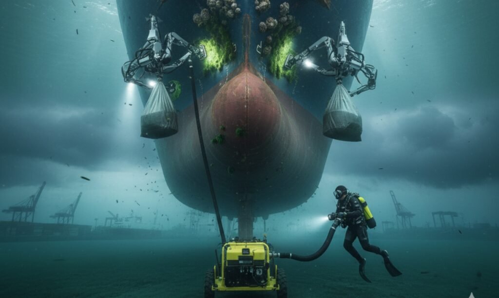 Underwater Ship Hull Cleaning in Portland