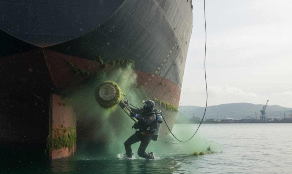 Underwater hull cleaning in Birmingham