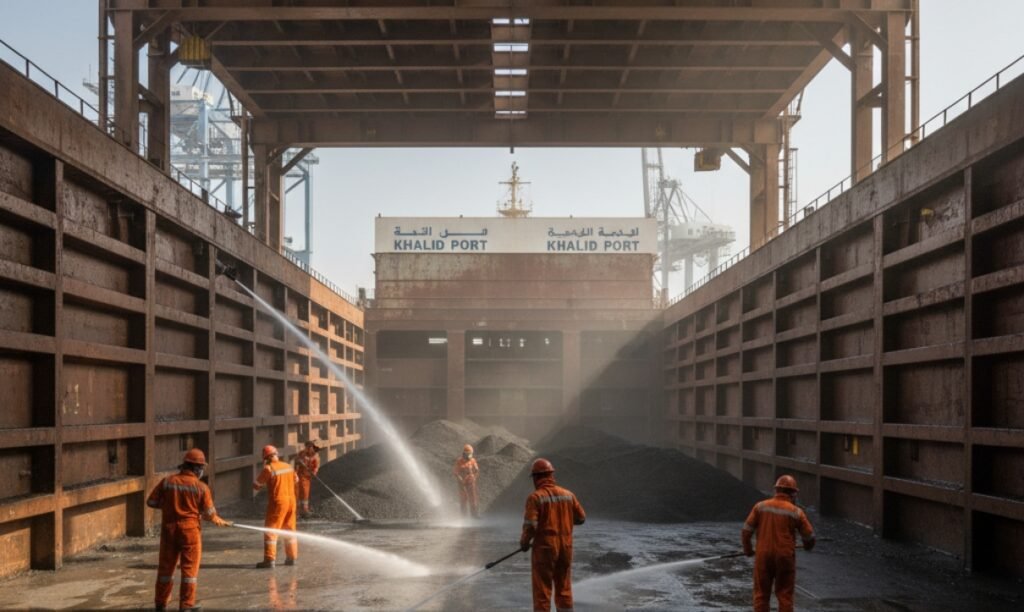 Cargo Ship Hold Cleaning services in Khalid Port